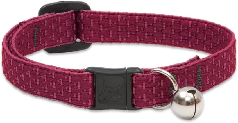 LupinePet Eco Sicherheits-Katzenhalsband mit Glöckchen – Berry