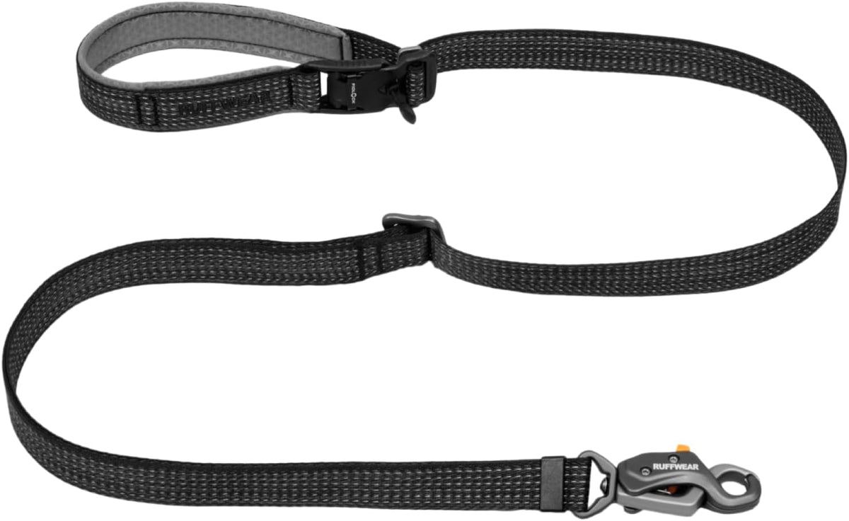 Ruffwear Ridgeline Adjustable Dog Leash, Obsidian Black