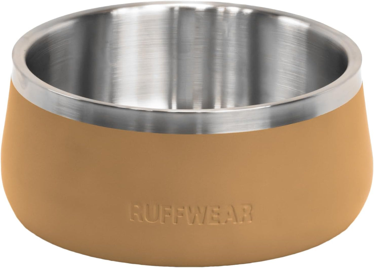 Ruffwear Basecamp Stainless Steel Dog Bowl - Cattail Tan